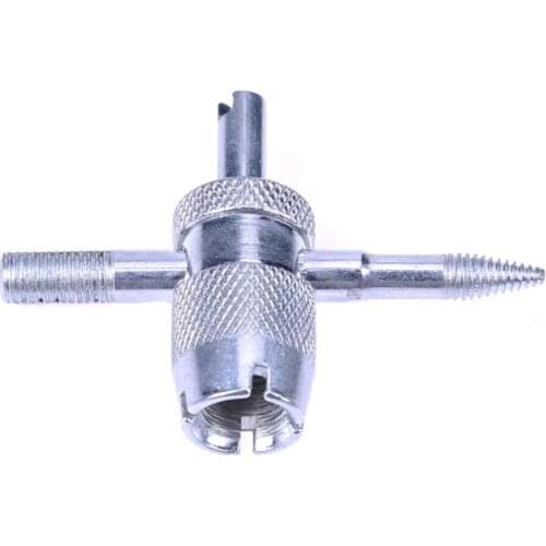4 Way Metal Car Truck Tire Screwdriver Valve Stem Core Remover Tire Repair Tool For Motorcycles Bicycles Valve Core