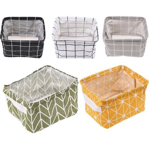 Fashion Linen Storage Basket Underwear Laundry Clothes Cosmetic Storage Organizer Toy Bathroom Sundries Storage Box Container