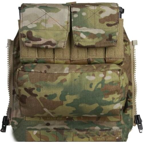 Hunting Pouches New Airsoft sports Combat Back Pack Multicam Military Molle Pouch BY ZIP Panel for AVS JPC2.0CPC Hunting Vests