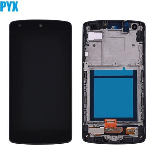 Original lcd For LG Google Nexus 5 D820 D821 LCD Display with Touch Screen and Frame Digitizer Assembly free shipping