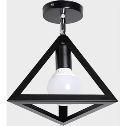 Hot American Country Square Ceiling Lamp Indoor Lighting LED Lamp Loft Apartment Aisle Corridor Living Room E27 Home Decoration