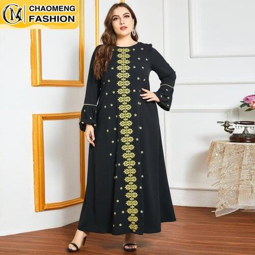 Ramadan Dubai Abaya Embroidery Hijab Dress Caftan Marocain Muslim For Women Modest Robe Turkey Kaftan Arabic Islamic Clothing