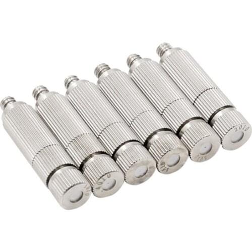 Atomizing Nozzle 3/16" Brass High-Pressure Atomizing Cooling Humidifying Nozzle Spray Head Sprinkler With Filter 0.1-0.5