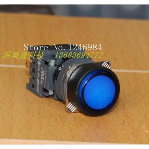 [SA]Electronic switch Jinhong 16MM F -type round hole single button switch with lock -free light button to open--20pcs/lot