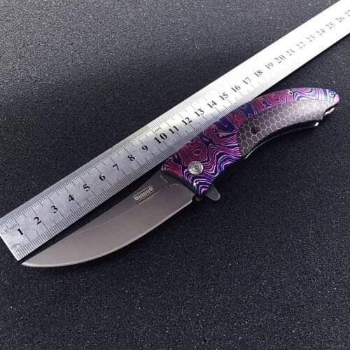 Folding knife High hardness folding knife Camping tactical outdoor knife Survival knife Self-defense tactical knife