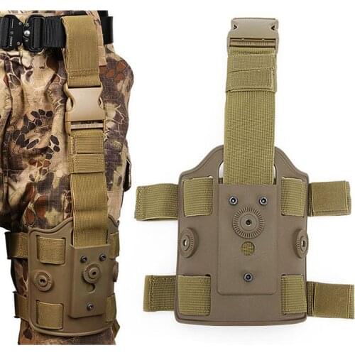 Tactical Gun Holster Leg Platform Hunting Hand Gun Accessories Combat Drop Leg Holster for Glock 17 19 Beretta M9 SIG P226