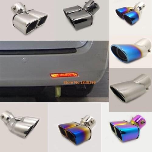 Car cover muffler exterior end pipe outlet dedicate stainless steel exhaust tip tail for Toyota Sienna 2010 2011 2012 2013 2014
