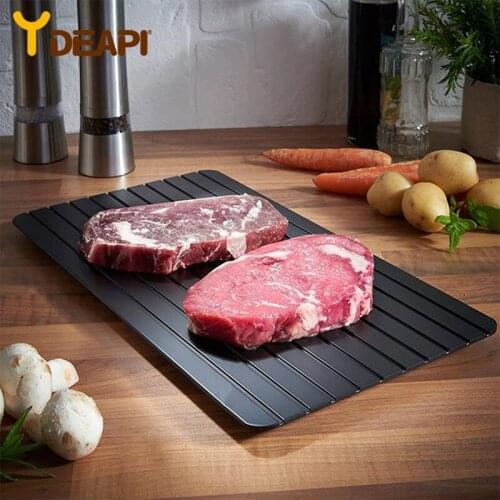 YDEAPI Fast Defrosting Tray Thaw Frozen Food Meat Fruit Quick Defrosting Plate Board Defrost Kitchen Gadget To