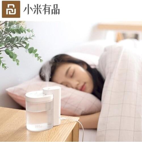 Youpin Sothing Desktop humidifier Ultrasound mute USB charge 260ML Transparent Tank Two humidification modes Desktop Diffuser