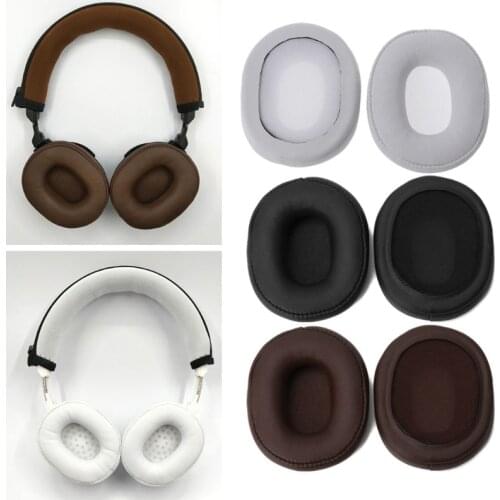 Replace Foam Ear Pads Cushions for Audio-Technica ATH-SR5 SR5BT MSR5 Headphones Protein Leather Earpads