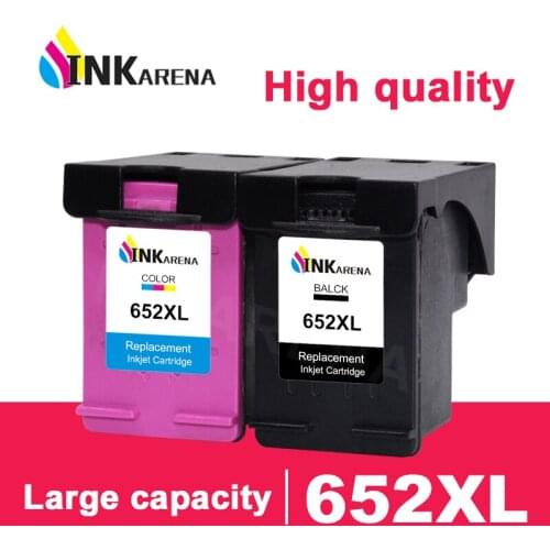 INKARENA Refill ink Cartridge Replacement For HP 652 XL Deskjet 1115 1118 2135 2136 2138 3635 3636 3835 4536 4538 Printer