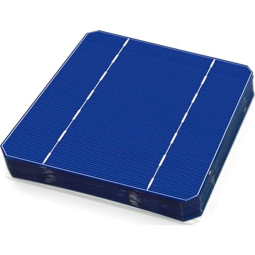 10/40/50/100PCS 125x125MM 2.8W Mono Solar Cells 5x5 Grade A monocrystalline PV DIY Photovoltaic Sunpower C60 Solar Panel