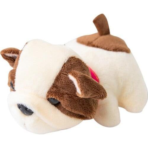 10PCS 12cm Shar Pei Dog Decoration Favorite Bag Plush Mini Pendant Keychain Doll Ring Toy