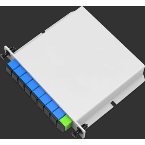 10pcs SC/UPC Mini PLC 1X8 splitter Fiber Optical Box 1x8 PLC Fibre Splitter FTTH PLC Splitter Box Single Mode