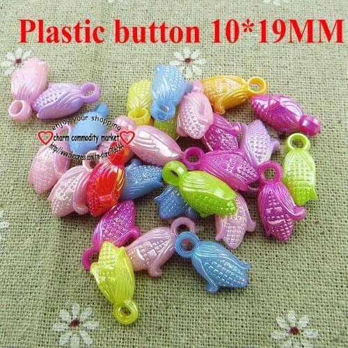 100PCS AB COLORS CORN Dyed Plastic buttons coat boots sewing clothes accessories button P-175