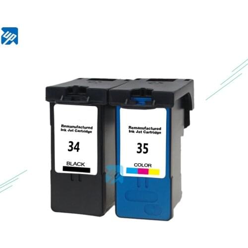 2 Pack 34, 35 Ink For Lexmark X2500 X2530 X2550 X3330 X3350 X3530 X3550 Printer