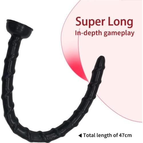 47cm Super Long Silicone Screw Thread Anal Plug Butt Plug Sex Toy For Couples Dildo Anus Masturbator Dilator Expander SM Product