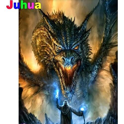 Dark dragon diy Diamond Painting Mosaic Anime 5D Full Square Round drill diamond Embroidery gift home decor dropshipping