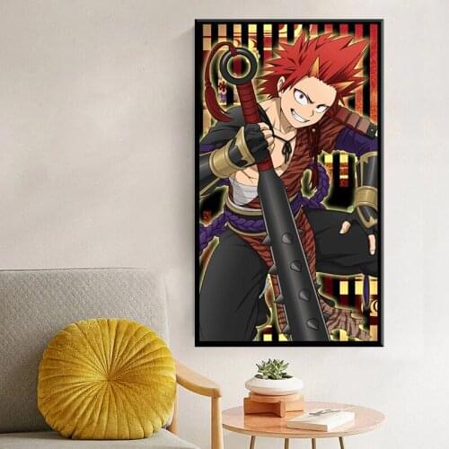 My Hero Academia Anime Art Prints Manga Anime Fabric Canvas Art Prints,20 x 28 Inches,No Frame