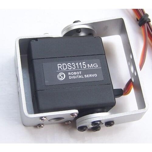 1X Robot digital servo 15kg RDS3115 metal gear arduino servo with Long and Short Straight U Mouting robot DIY