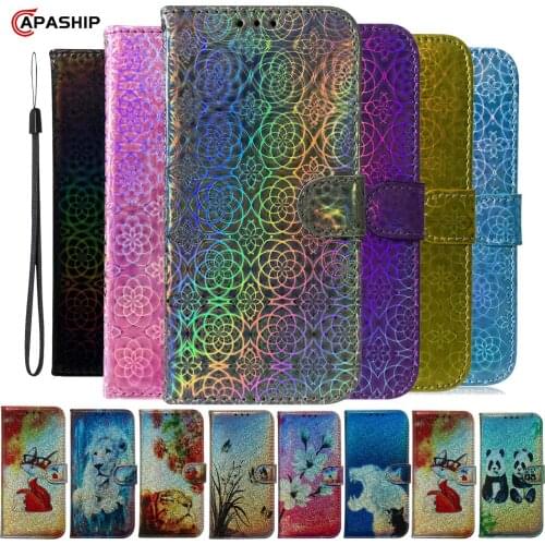 Colorful Leather Flip Case For RedMi Note 8 Pro 8Pro 6 7 6A 7A 8A Cover For XiaoMi Mi A3 CC9 CC9E Cases Cartoon Wallet Phone Bag