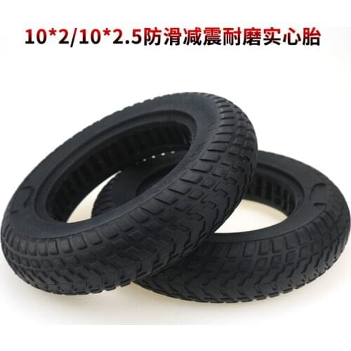 Electric Scooter 10x2 10x2.50 Hollow Solid Tire 10 Inch Explosion-proof Shock-absorbing Wear-resistant Non Pneumatic Rubber Tire