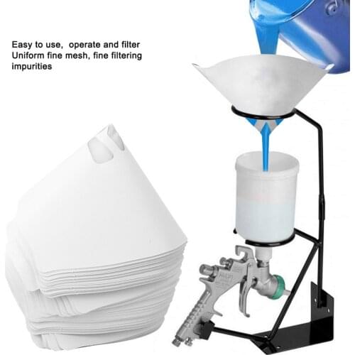 100Pcs Oil Paint Filter Paper, Multi-purpose Uniform Fine Mesh Nylon Strainers Furniture Machinery Industrial Supplies
