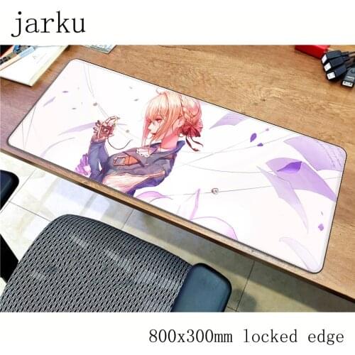 Violet evergarden mouse pad 800x300mm mouse mat laptop padmouse present notbook computer gaming mousepad Custom gamer play mats