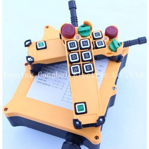 HS-6D (include 2 transmitter and 1 receiver) crane remote control Double speed with emergency stop