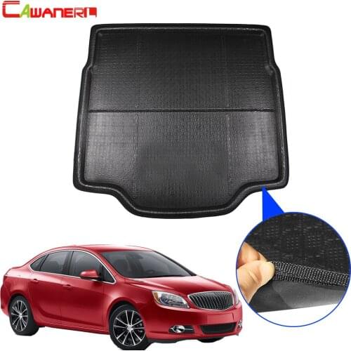 Cawanerl Car Rear Trunk Mat Tray Boot Liner Cargo Kick Carpet Floor Luggage Protection Pad For Buick Verano Sedan 2015-2018