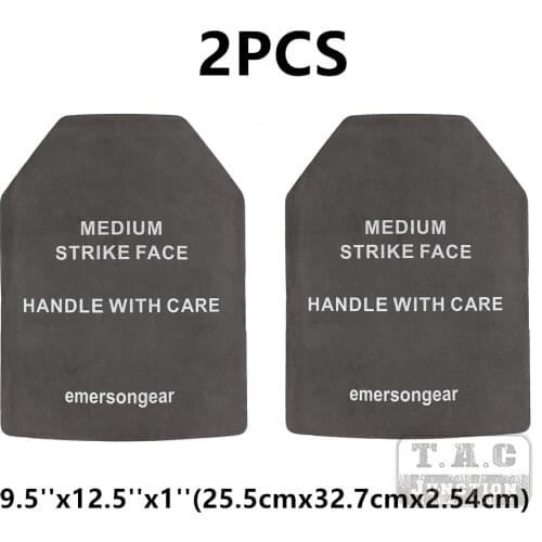 Emerson Dummy Ballistic Plate Medium Size Lightweight EVA Airsoft SAPI Insert For JPC AVS LBT Plate Carrier Vest 2PCS/Set