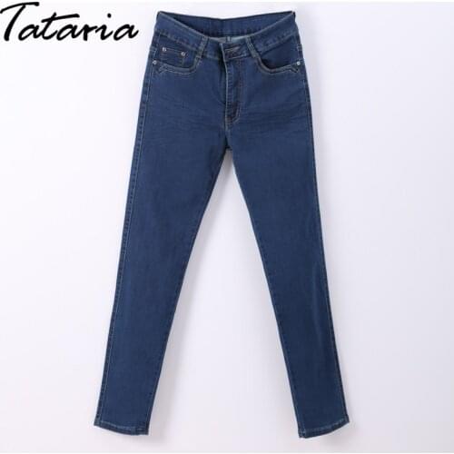 Skinny Jeans women Ankle Pencil Pants Slim Elastic Denim Pants Jean Leggings Female Cotton Jeggings Jeans Women Sale TATARIA