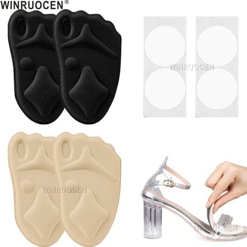 Forefoot Pads for Women High Heels Half Insoles Orthopedic Insole Anti-Slip Foot Protection Cushions Pain Relief Pad Inserts