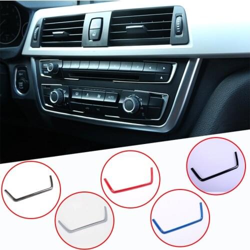 ABS Chrome Console Panel Frame Trim For BMW 3 Series F30 316 318 320 2013-2017 Car Accessories