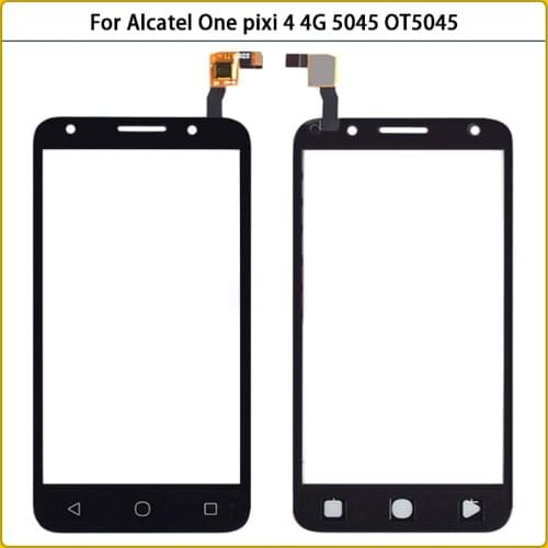 New TouchScreen For Alcatel One pixi 4 4G 5045 OT5045 5045A 5045D 5045G Touch Screen panel Digitizer Sensor Front Glass