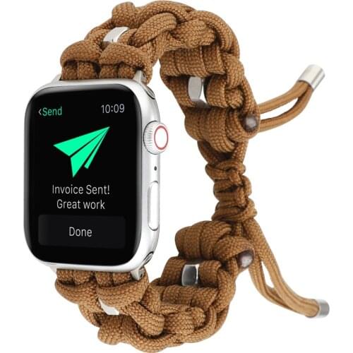 Etsy Style Rope Knot Handmade Band For Apple Watch 40mm 44mm Bracelet Series 2 3 4 5 Watchband For Apple iWatch Strap 38mm 42mm