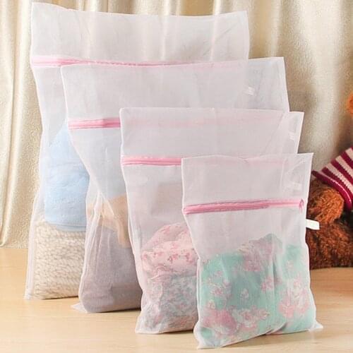 9Sizes Zippered Foldable Nylon Baby Cloth Laundry Sets Bra Socks Underwear Washing Protection Net Mesh Bags Kid Healthcare Kits