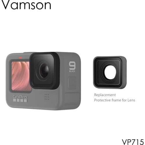 Vamson Lens Cap Replacement Protective Repair with Side Cover Lens Cover for GoPro 9 Camera Accessories VP715