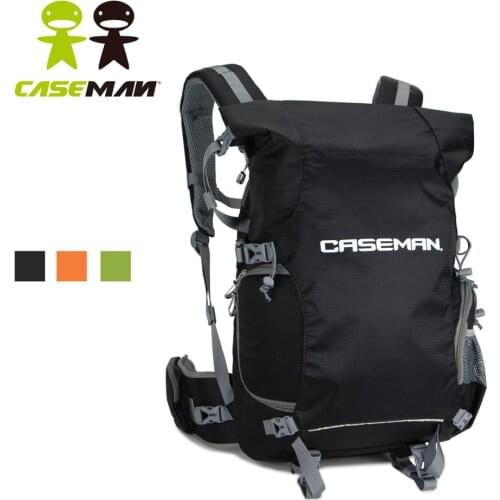 Caseman AOB4 Digital SLR DSLR Camera bag Case Large Backpack Laptop Rain cover for Canon Sony Nikon Black Waterproof Authorized