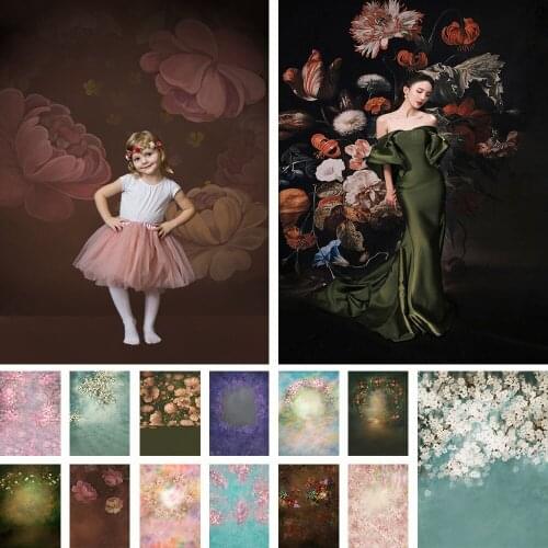 Vintage Flower Photography Backdrop Newborn Baby Child Maternity Artistic Portrait Background Photoshoot Studio Photophone Props