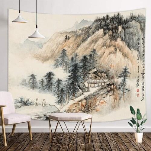 Zhangdaqianchinese Landscape Paintingtapestry Interior Art Decoration