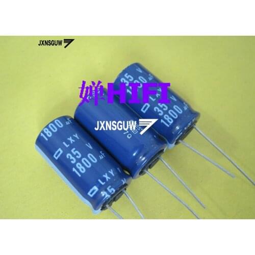 10PCS NIPPON LXY 35V1800UF 16X30MM NCC Aluminum electrolytic capacitor 1800UF/35V CHEMI-CON 105 degrees 1800uF 35V