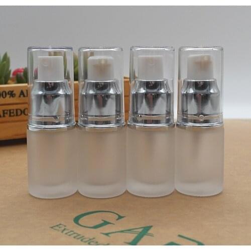 15ml Frost clear Glass Spray pump Bottle Glass Container Emulsion bottle Glass Vials F213