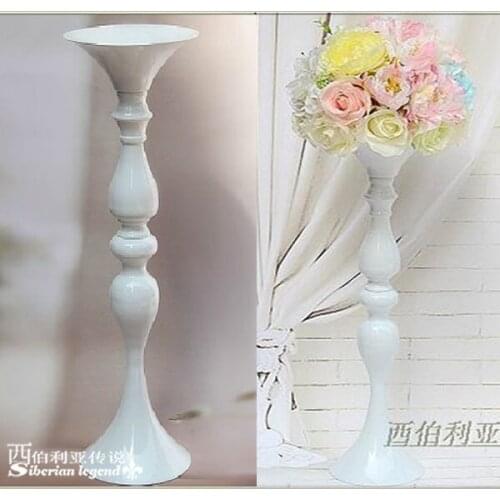 49.5cm Wholesale wedding supplies White trumpet wedding decoration table centerpieces 10pcs/lot