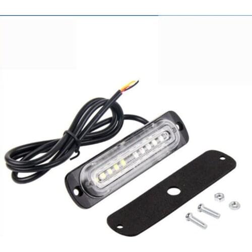 4x Car LED Front Strobe Light Warning Light Truck Side Light Strobe Light White