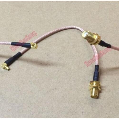 5PCS/Lot RF MMCX Male Right angle To SMA Female Connector Pigtail Cable RG316 15CM