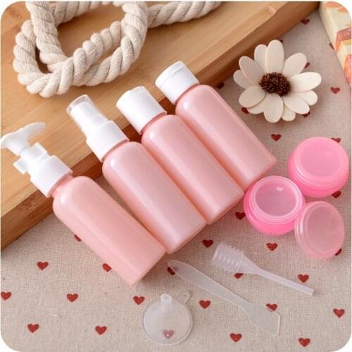 50ML Eco-Friendly Home Plastic Aftershave Refillable Lotion Traveling Bottle set Makeup Bottle Set Container