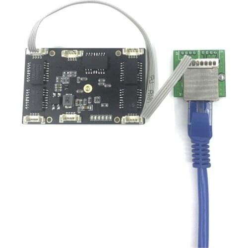 ANDDEAR Customized industrial 5 port 10/100M unmanaged network ethernet switch 12v pcba module network switch