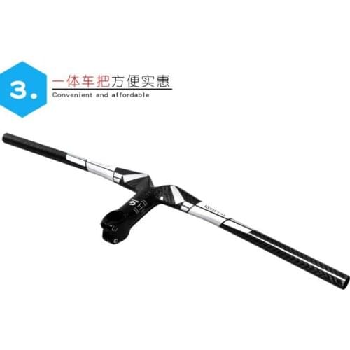 ASIACOM full carbon handlebar flat bar 3K T800 carbon 28.6mm
