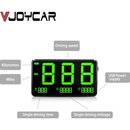 Big Fonts Display GPS Hud Car GPS Speedometer Projector Bracelet KM/h MPH Speed Alarm Altitude Satellites Time Compass Mileage